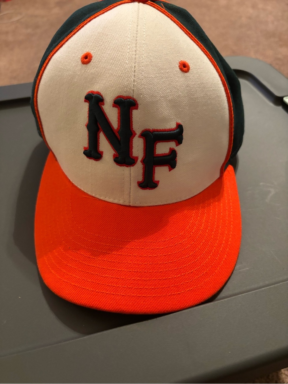 Urge Kids Baseball Cap - Orange, Cream & Black